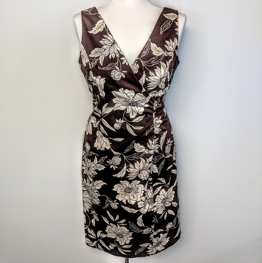 Donna Rico Sateen Floral Dress